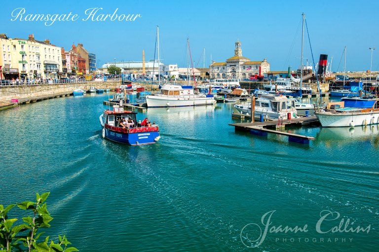 Ramsgate Harbour & Wartime Tunnels Kent Photography the marina and the tour boat