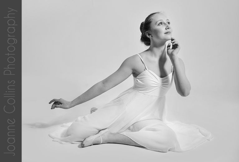 studio photographer kent dance model portfolio young teen in ballet dress